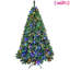 Arbre de Noël de 7 pi avec 380 lumières à DEL contrôlées, fonction de synchro musicale, 1339 pointes, branches articulées à installation rapide et support en métal robuste pour une installation sécurisée, installation rapide, éclairage bicolore