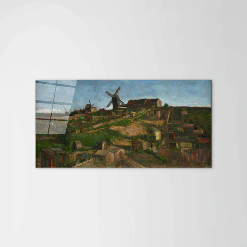 The hill of Monmartre by Van Gogh Vincent 50cm H x 100cm W High Quality Print on Frameless Panel, Lightweight, Ready to Hang