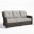 Outdoor Wicker 3-Seat Patio Sofa, Luxury Patio Furniture with High Back & 73.82'' Wide Armrests-1610042434