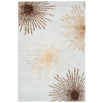Amberjack Abstract Handmade Tufted Blue Area Rug