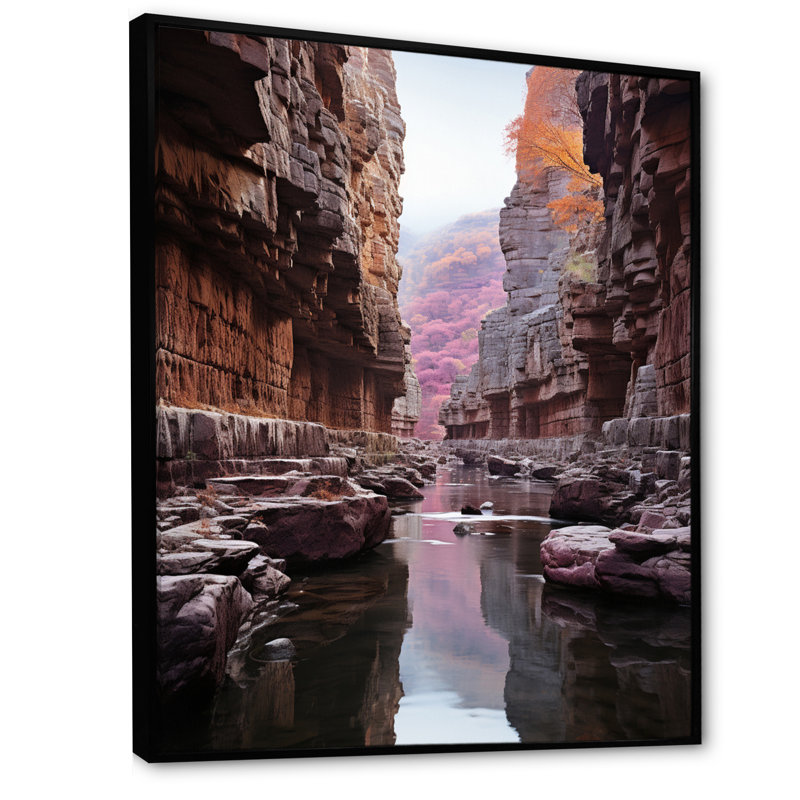 Canyon Photo Mute Spectacle III - impression, H 32 po x l 16 po x P 1 po, Cadre flottant noir