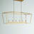 Callie 49" L 6-Light Dimmable Steel Linear Island Chandelier with Sloped Ceiling Compatibility-1363929952