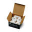 Ensemble de 4 bougies chauffe-plat blanches sans flamme
