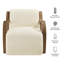 Fauteuil Grimsby Lattice Boucle-391650052