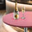 Ojavi Bistro Pub Table Round Adjustable Height Bar Cocktail Table Dining Table with Chrome Base-107125751