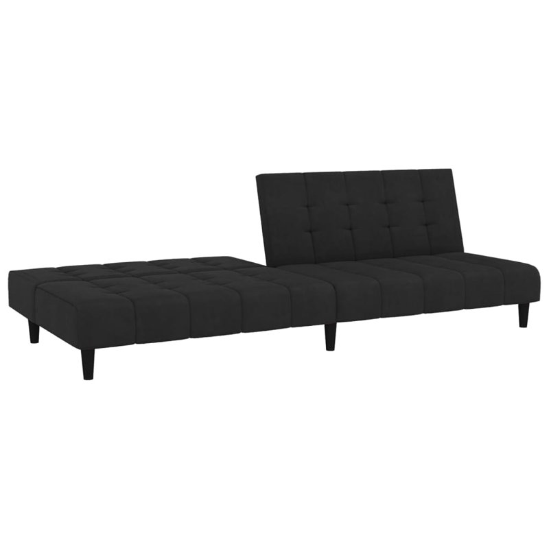 Sharees 78.7'' Velvet Sofa, Black Velvet