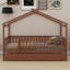Wooden House Bed With Two Drawers-520260836