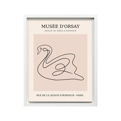Picasso - dessin d'une ligne de cygnes