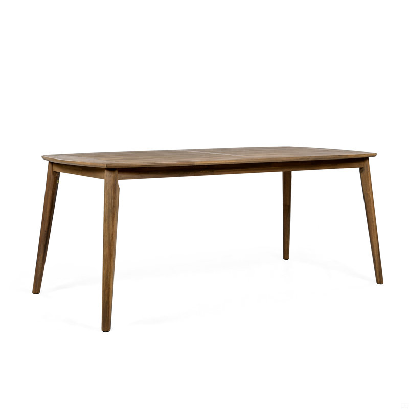 Table de salle à manger en bois d'acacia pour 8 personnes