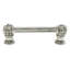 Caché double 3 inches c.c. pull with flared foot with 2 rivoli Swarovski Clear Crystals in Satin-430550723-430550720