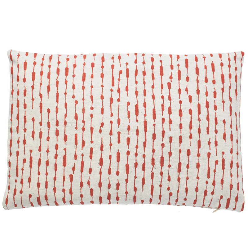 Coussin Banco, 14 po x 36 po, Rouge
