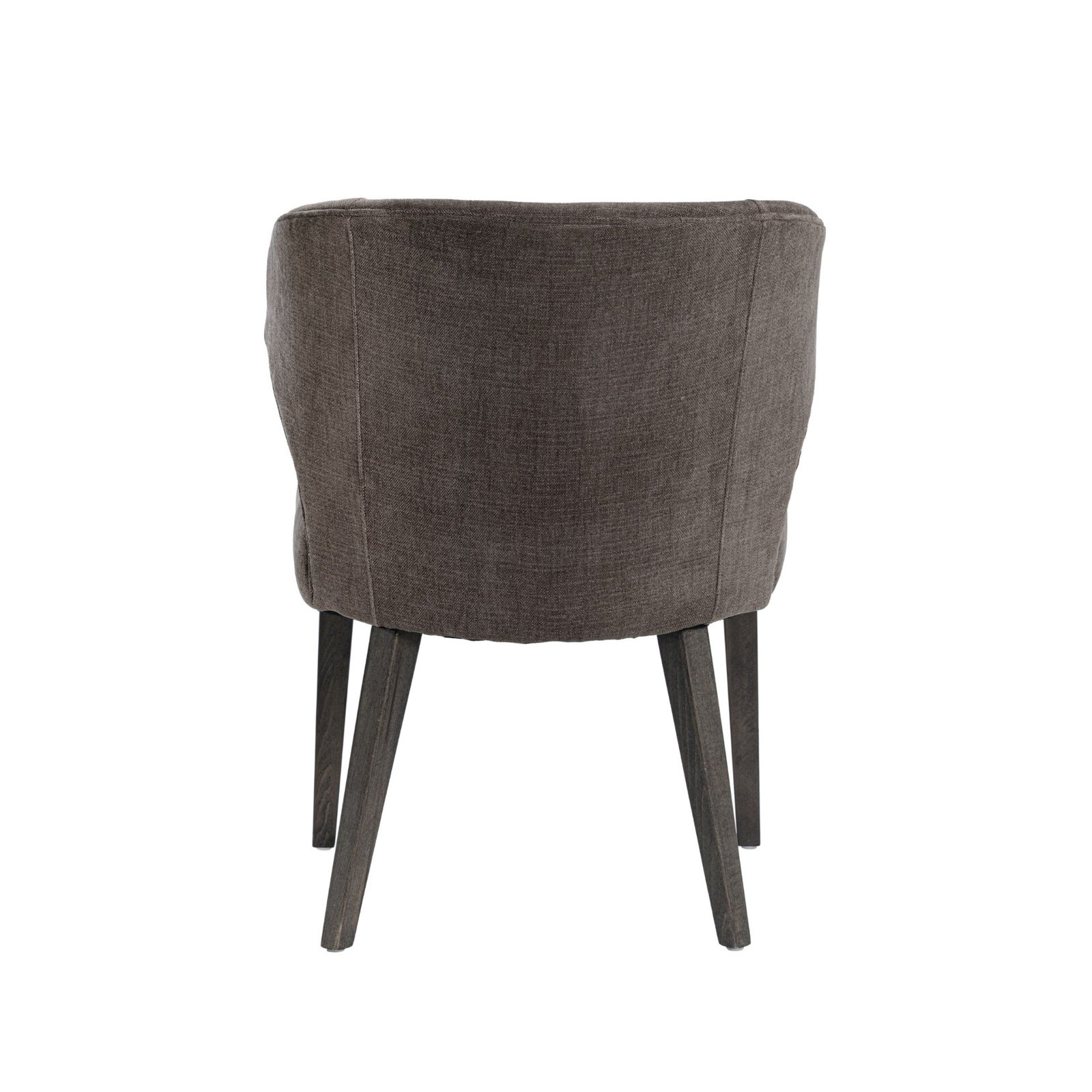 Golino Fabric Upholstered Wingback Side Chair, Black, Brown