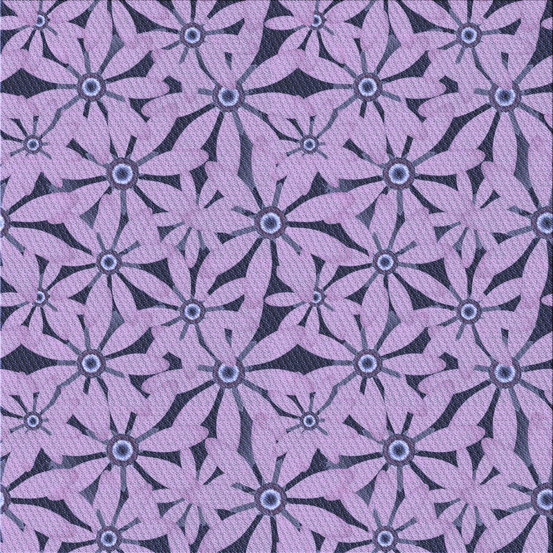 Tapis violet / gris Thorbiorn, Carré 3 pi