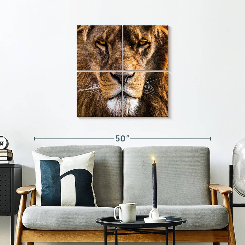Tête de lion Brampt Regal, H 26 po x l 26 po