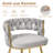George Bar Stools Set Of 2 Counter Height Velvet Upholstered Modern Barstools With High Backs 4 Metal Legs Chair For Kitchen Island Dining Room Bar-847166792