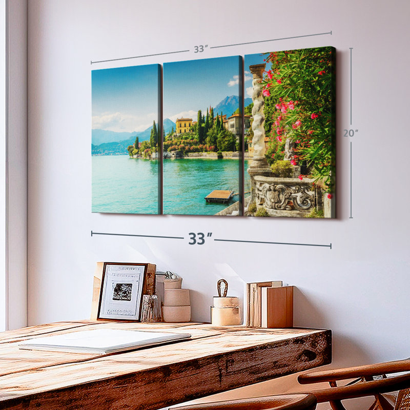 «Villa Monastero In Como Lake» sur, H 20 po x l 33 po