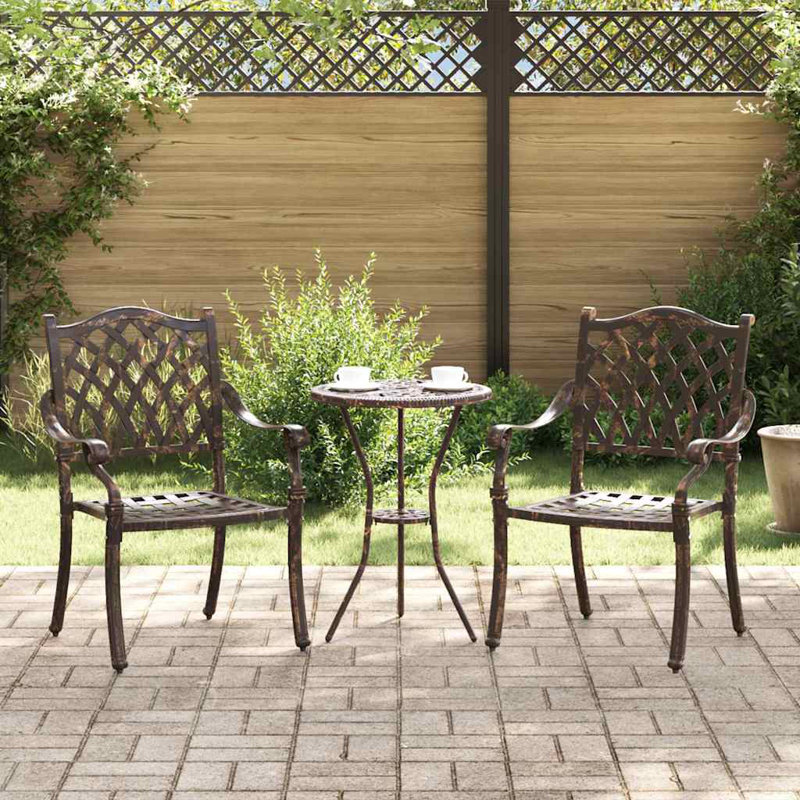 Patio Dining Armchair, Bronze 
