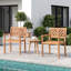 Ensemble de 2 chaises de patio pour l'extérieur, avec une capacité de 400 lb-377869067