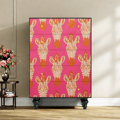 Commode d'appoint avec cinq tiroirs Retro