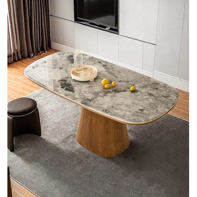 Solid Wood - Base & Ultra - Spar Crystal Dining Table by Stella Trek