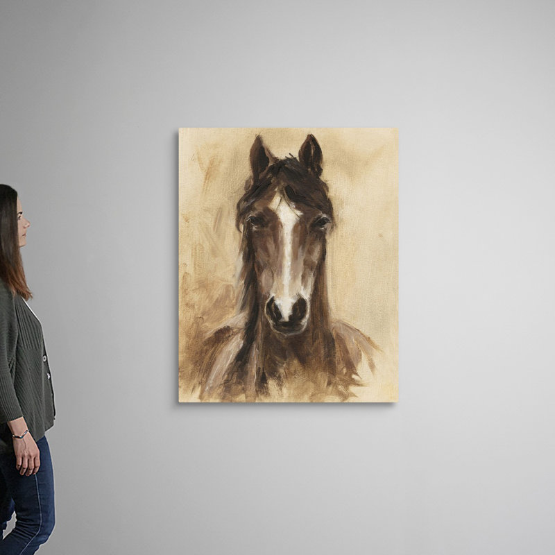 Art mural sur toile Western Ranch, Toile tendue, H 45 po x l 36 po x P 1 po