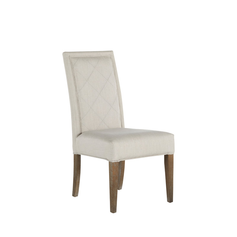 Verona Upholstered Side chair, Burnished Oak