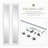 Mirrored Glass And Manufactured Wood Bi-Fold Door With Installation Hardware Kit-110833824