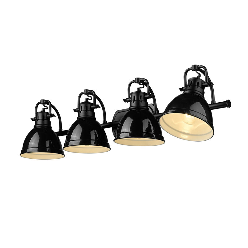 Calico 4 - Light Dimmable Vanity Light, Black, Matte Black