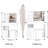 29.2" Small Size Left Drawer Desktop Vanity Table + Cushioned Stool, Large Sliding, Touch Control, Tri-color Switching, Brightness Adjust LED Mirror, High Capacity Storage, Suitable for Small Space-1424147732