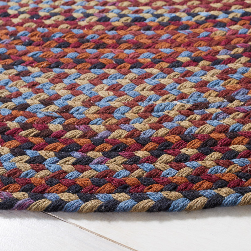 Randallstown Flat Weave Cotton Rug, Oval 4' x 6'