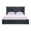 Velvet Wingback Bed