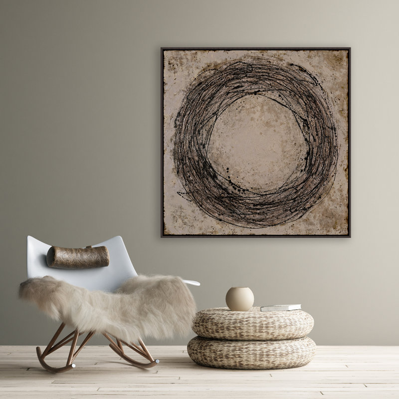 Hollow Sound (Glitter) Painting by Beverly Fuller, Image Brush Gel, 31.75" H x 31.75" W