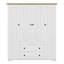 Armoire penderie 4 portes avec 2 tiroirs de rangement pour un grand espace de rangement-246383024