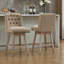 Terron 360° Swivel Barstool with Solid Wood Legs-117276413-114466690
