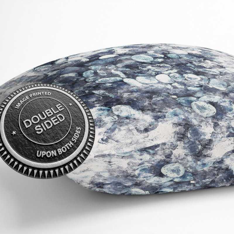 Pebbles on the Beach Cushion with Filling, 55cm H x 55cm W x 20cm D