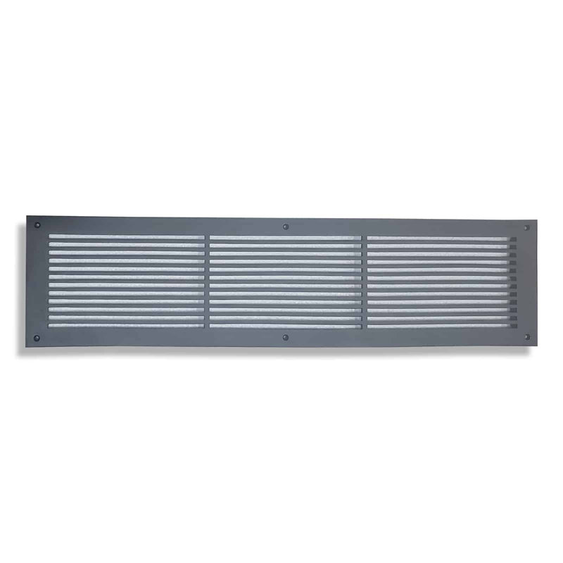 Grille murale en métal, Noir