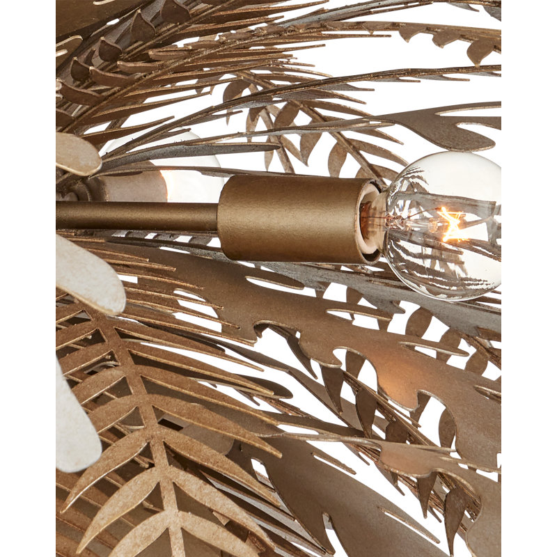 Lustre sphérique Spoutnik à 12 lumières avec accents en fer forgé Abyssinia