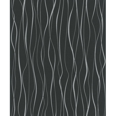 Areah Modern Vertical Wave Design 10m x 53cm Wallpaper Roll