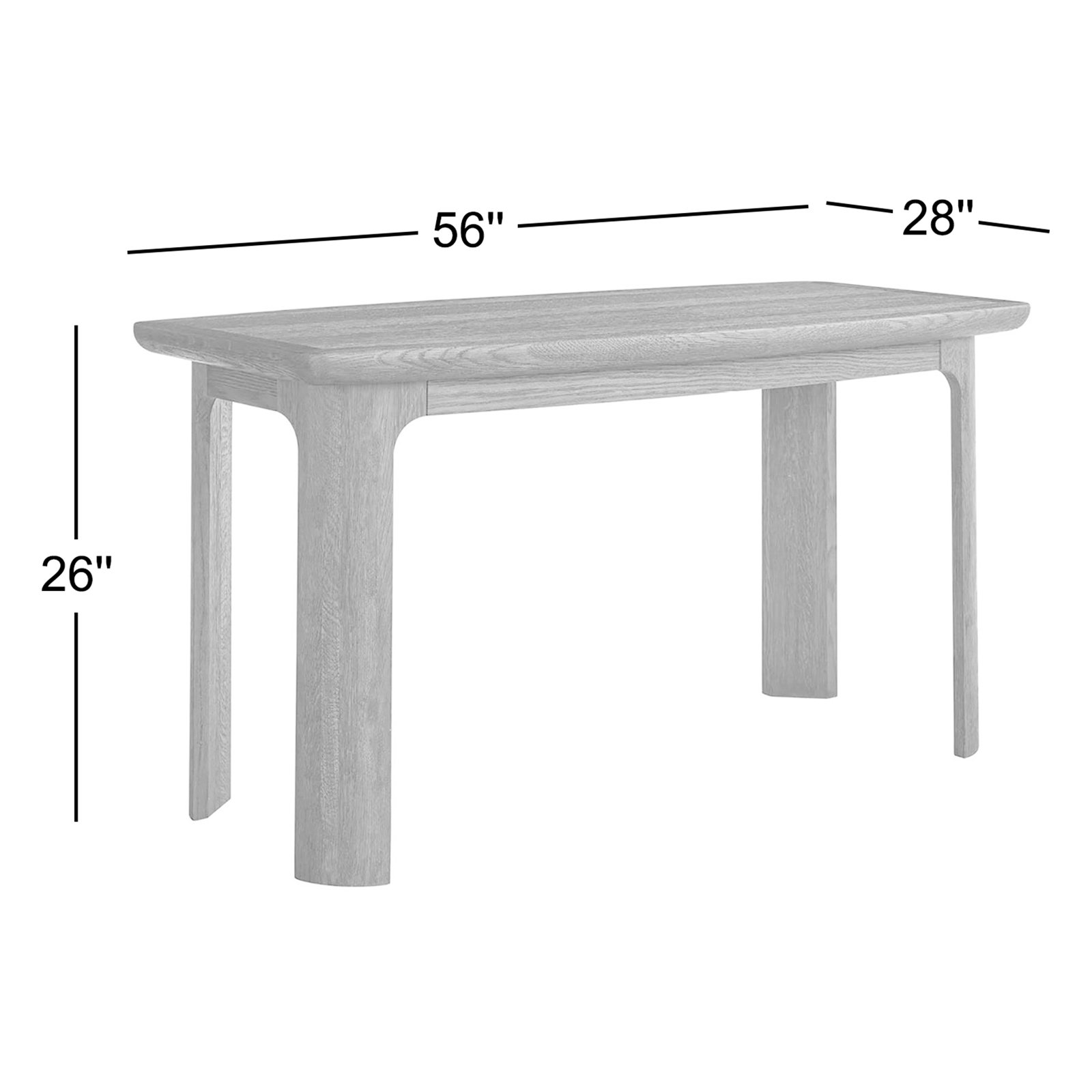 Modern Writing Desk, Brown