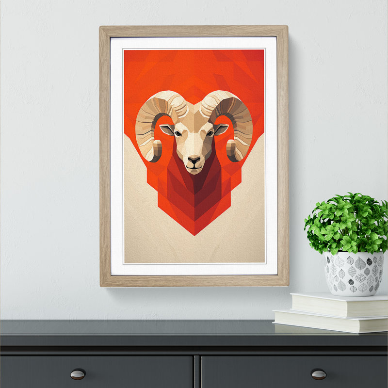 Single Picture Frame Print on Wood, Oak Framed, 64cm H x 46cm W