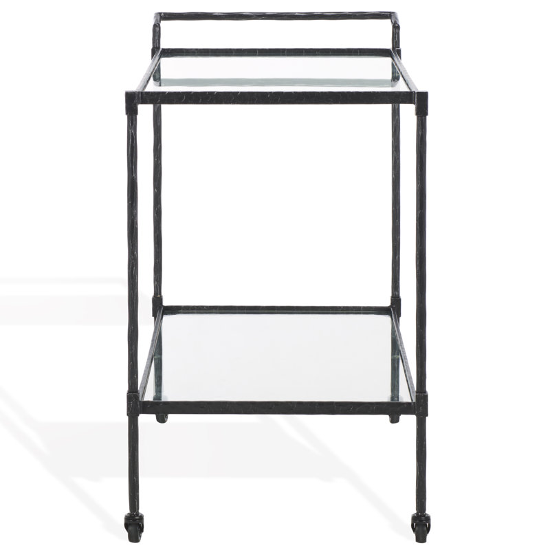Isabellina Metal and Glass Bar Cart