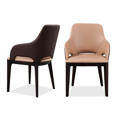 Ensemble de 2 chaises d'appoint à dossier uni