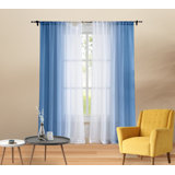 Decater Chiffon Sheer Curtain Pair