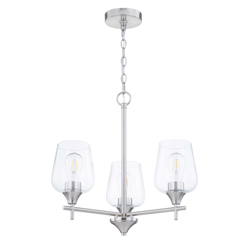 Meredith Chandelier, Brushed Nickel