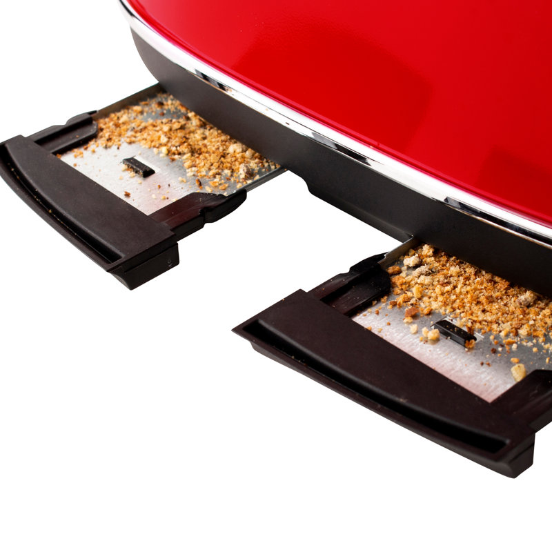 Ensemble HADEN Dorset avec grille-pain à 4 tranches et bouilloire électrique, Rouge