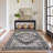 Oriental Machine Washable Area Rugs for Living Room Non-Slip Low Pile Distressed Carpet with Rubber Backing for Bedroom Dining Room Nursey-32360275