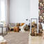 Tapis abstrait taupe-712678059