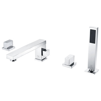 2 Handle Deck Roman Tub Faucet with Diverter