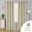 Seligman Wave Foil Printed Room Darkening Thermal Curtains-574165704-574165700