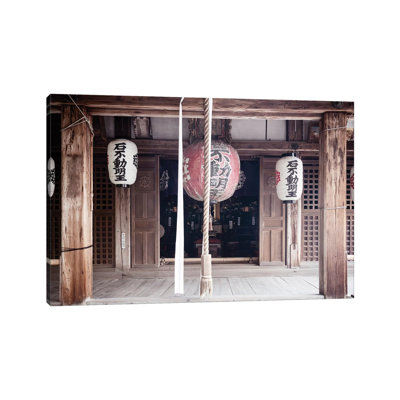 Japanese Temple 1 Piece Wrapped Canvas Wall Art